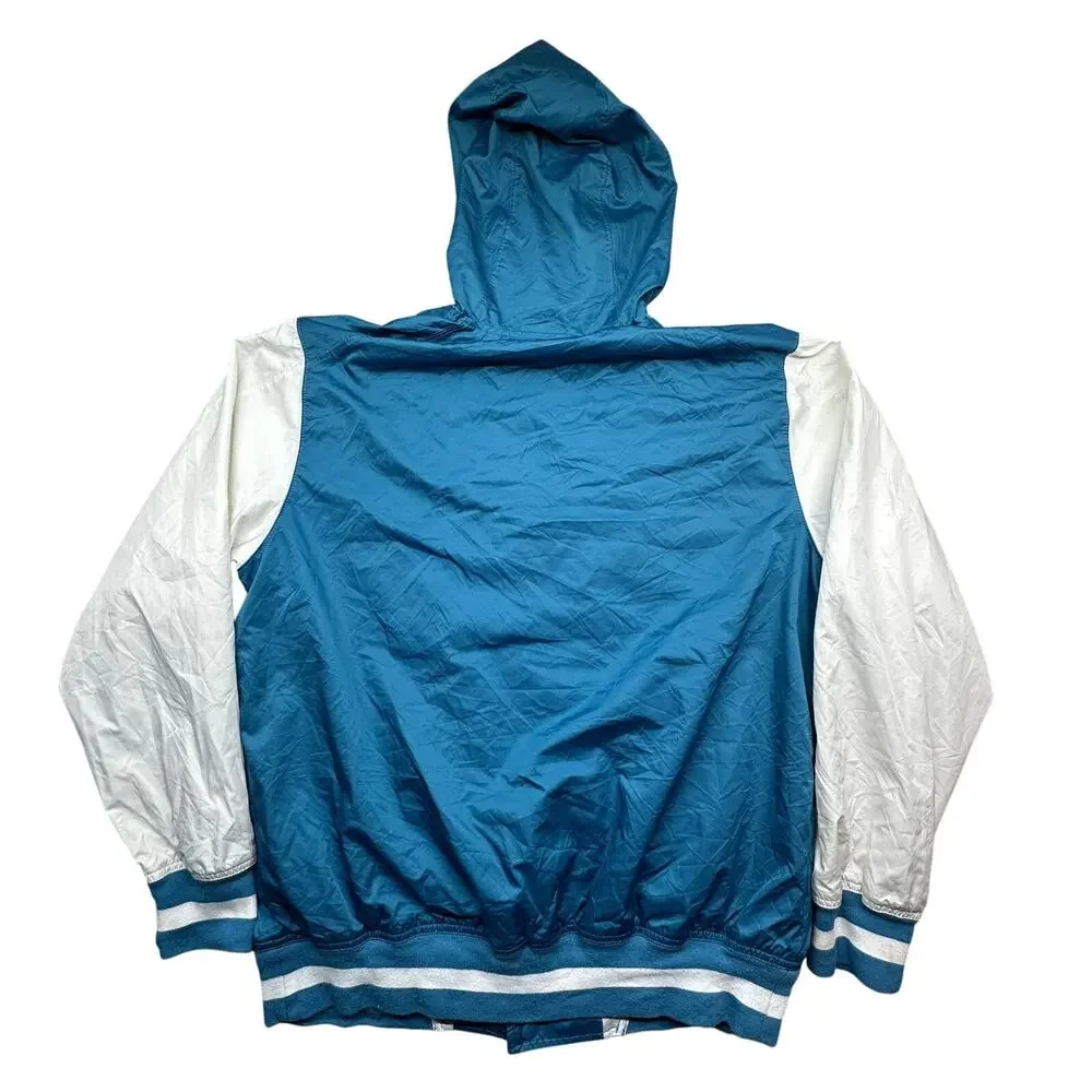 Nike 483288-482 Air Jordan Varsity Hoodie Snap Button Windbreaker Men Large Blue